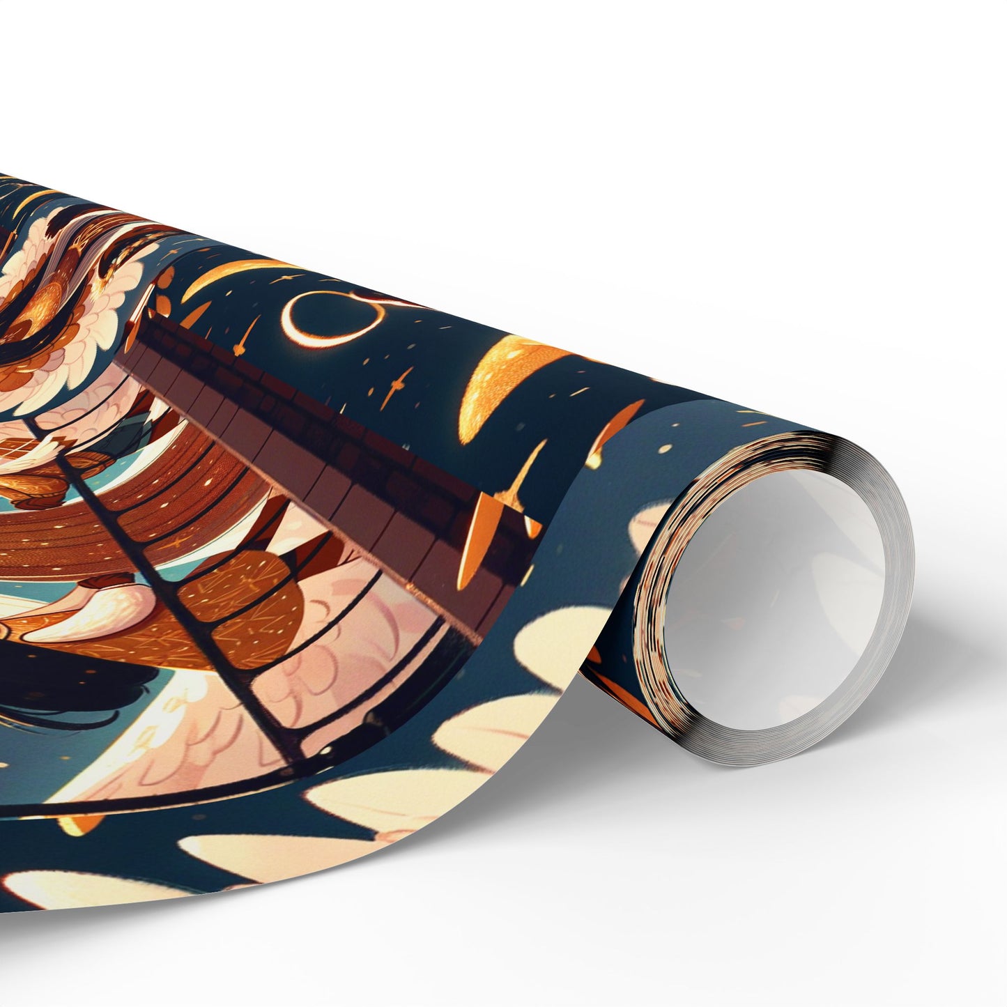 Christmas Wrapping Paper Rolls - Traditional Holiday Gift Wrap Paper - Angel