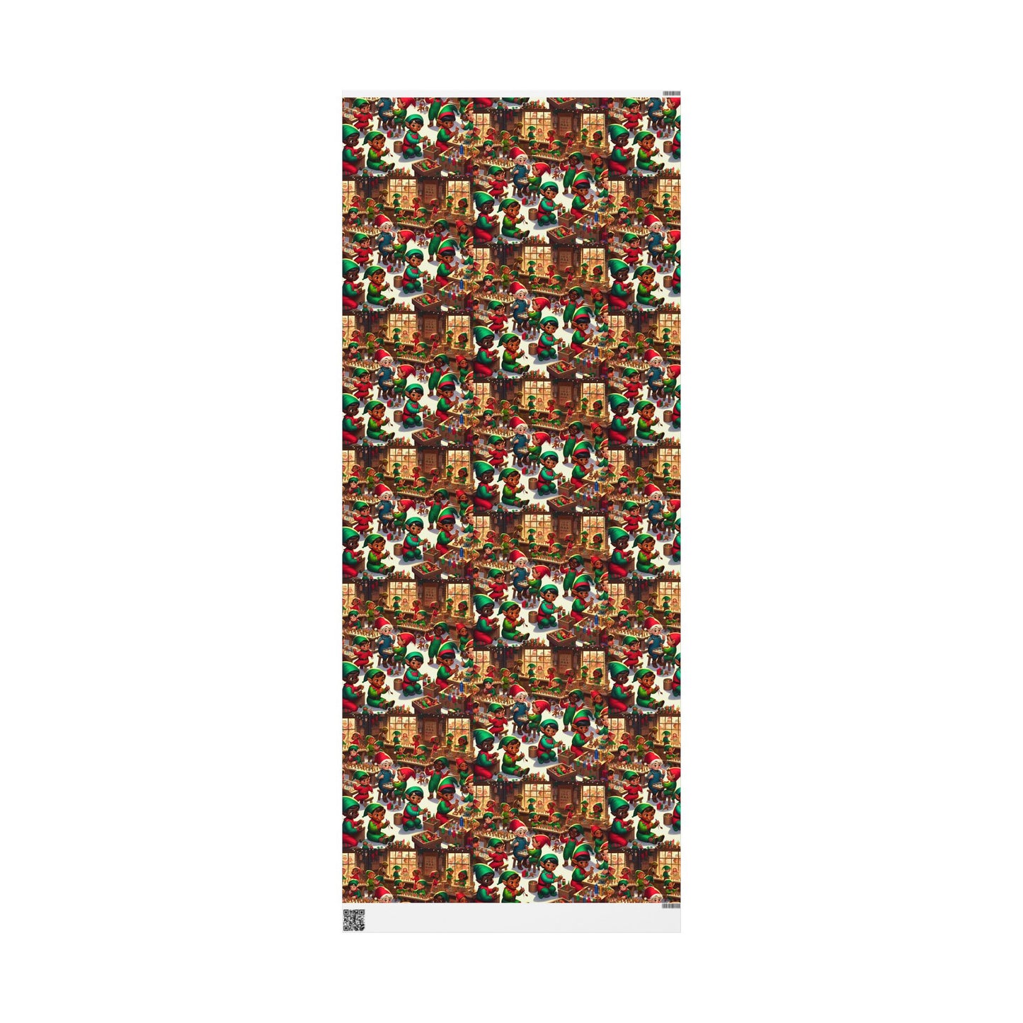 Christmas Wrapping Paper Rolls - Traditional Holiday Gift Wrap Paper - Elves at the Shop