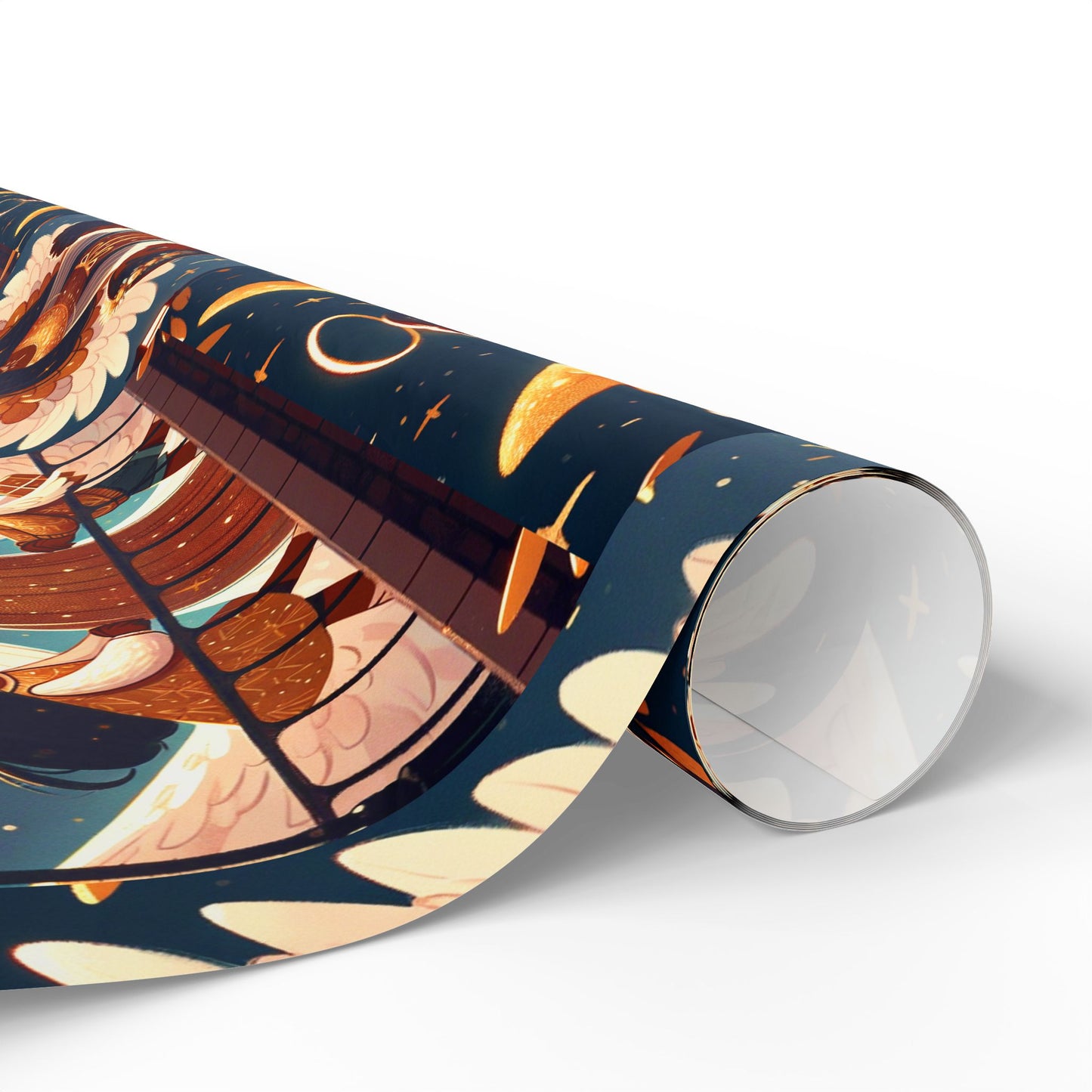 Christmas Wrapping Paper Rolls - Traditional Holiday Gift Wrap Paper - Angel