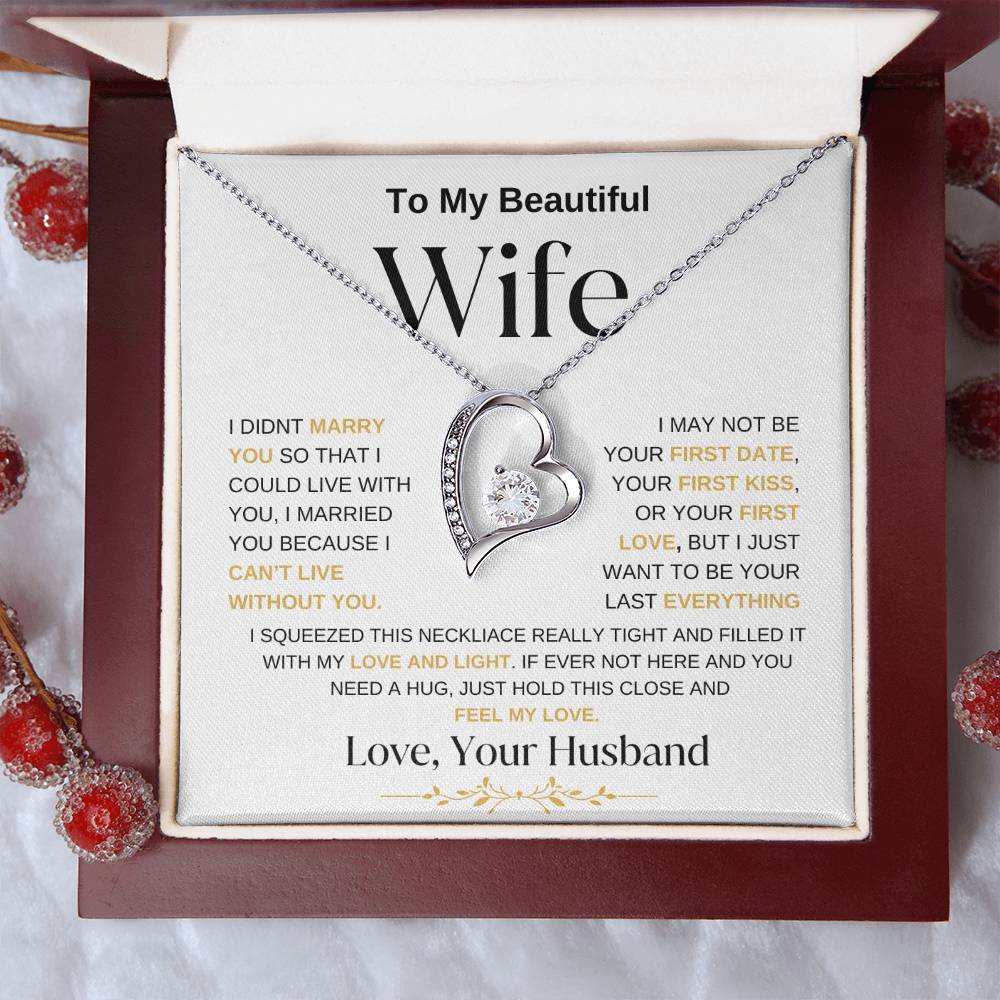 To My Wife | Forever Love Necklace WBGG