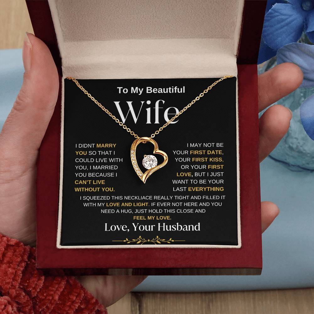 To My Wife | Forever Love Necklace BWGG