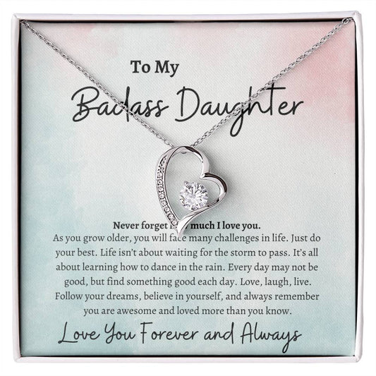 To My Badass Daughter | Forever Love Necklace -sp