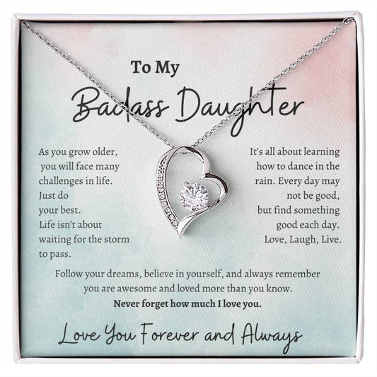 To My Badass Daughter | Forever Love Necklace