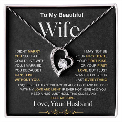 To My Wife | Forever Love Necklace BWGG