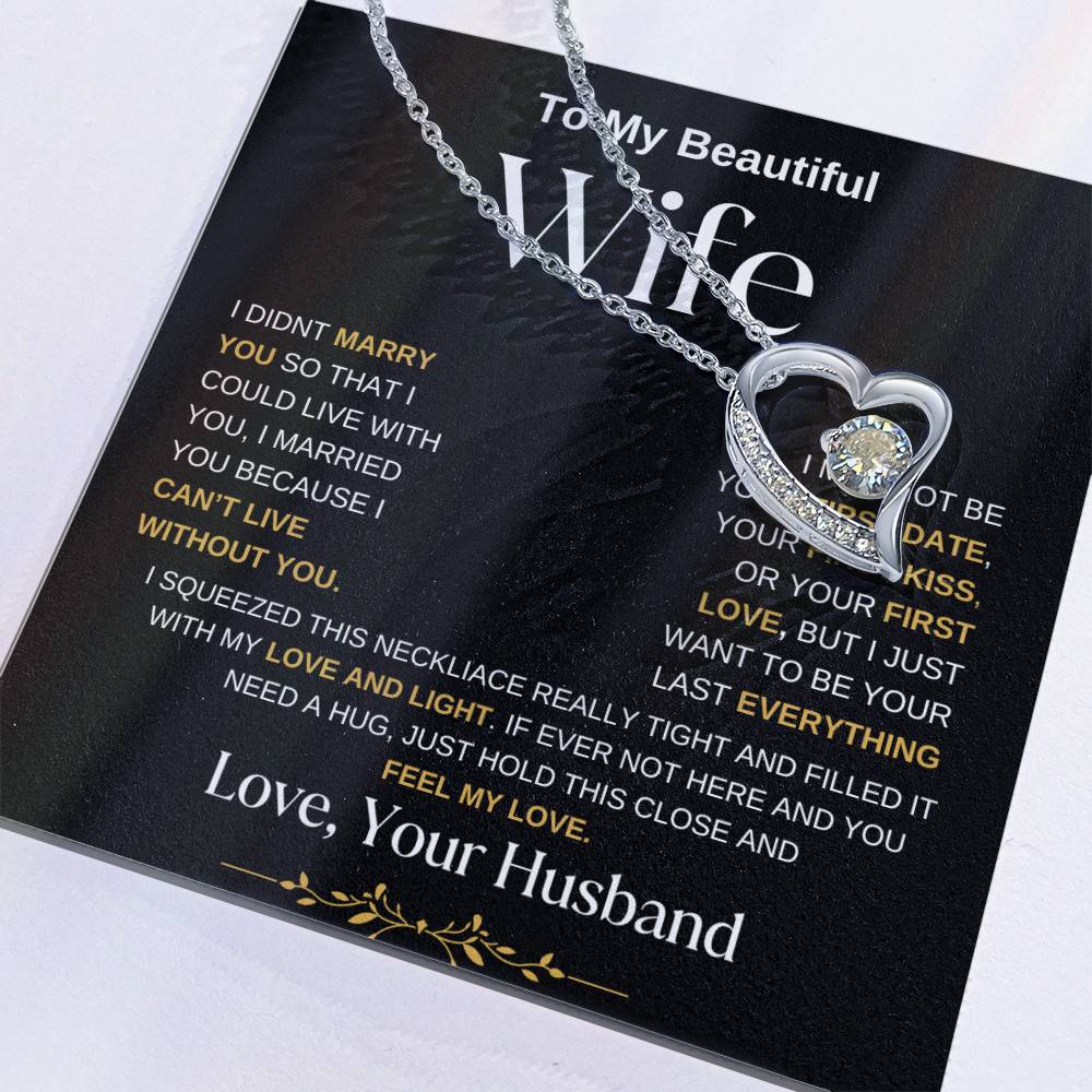 To My Wife | Forever Love Necklace BWGG