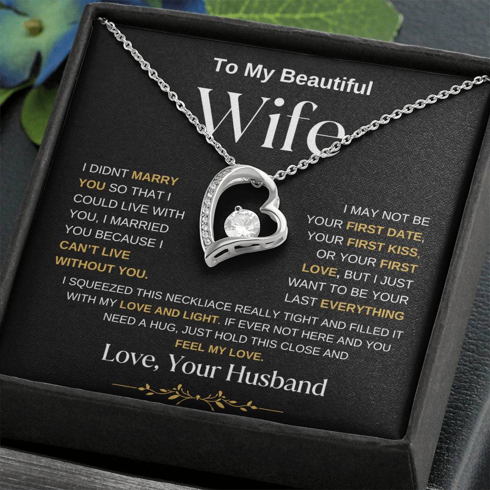 To My Wife | Forever Love Necklace BWGG