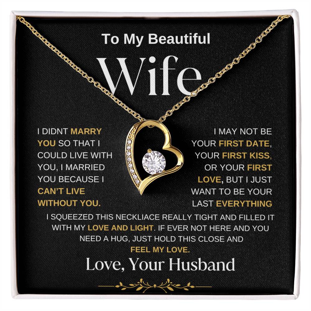 To My Wife | Forever Love Necklace BWGG