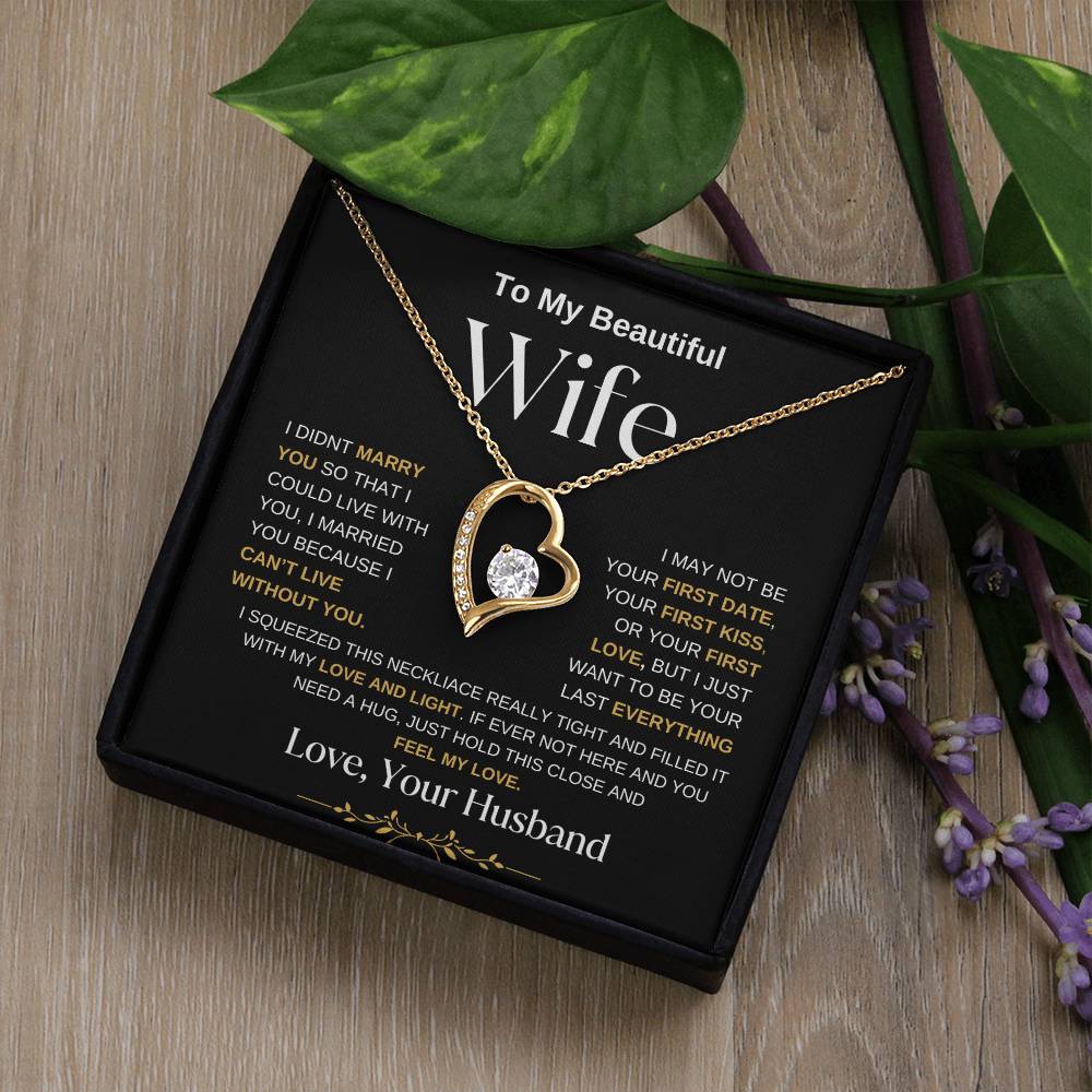 To My Wife | Forever Love Necklace BWGG